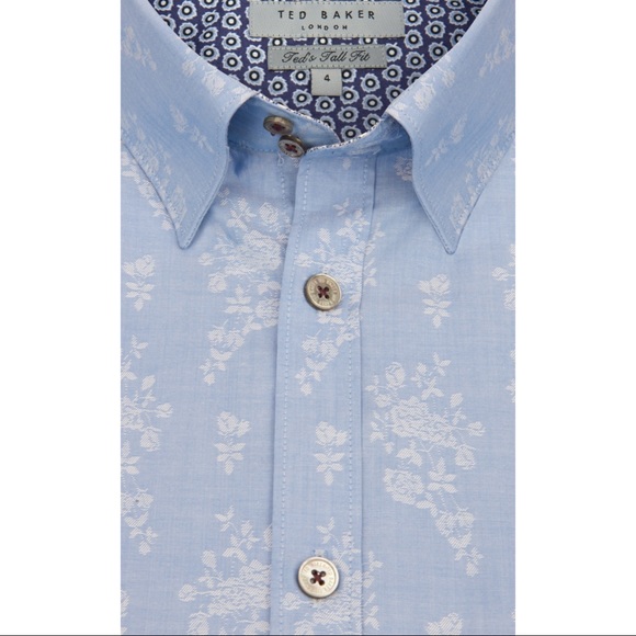 Ted Baker Mens Notrez Jacquard Shirt Ted Baker Mens Notrez Jacquard Shirt